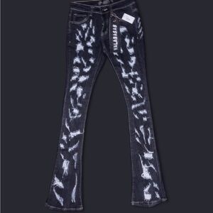 Stylish Distressed Black Jeans